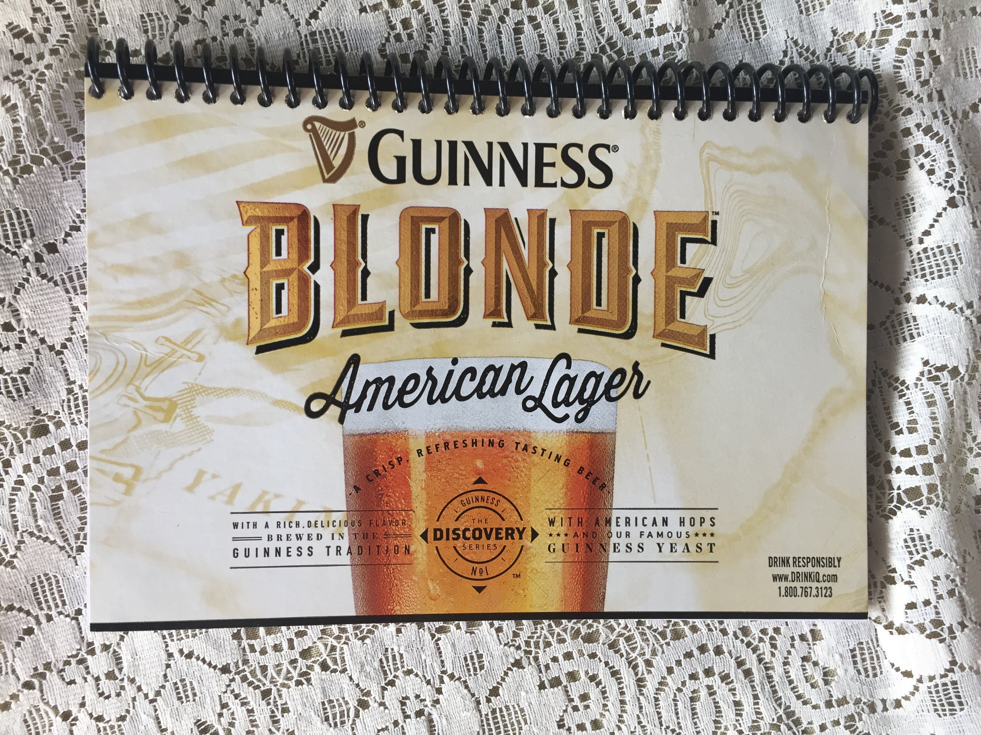 Guinness Blonde Recycled Beer Carton Notebook