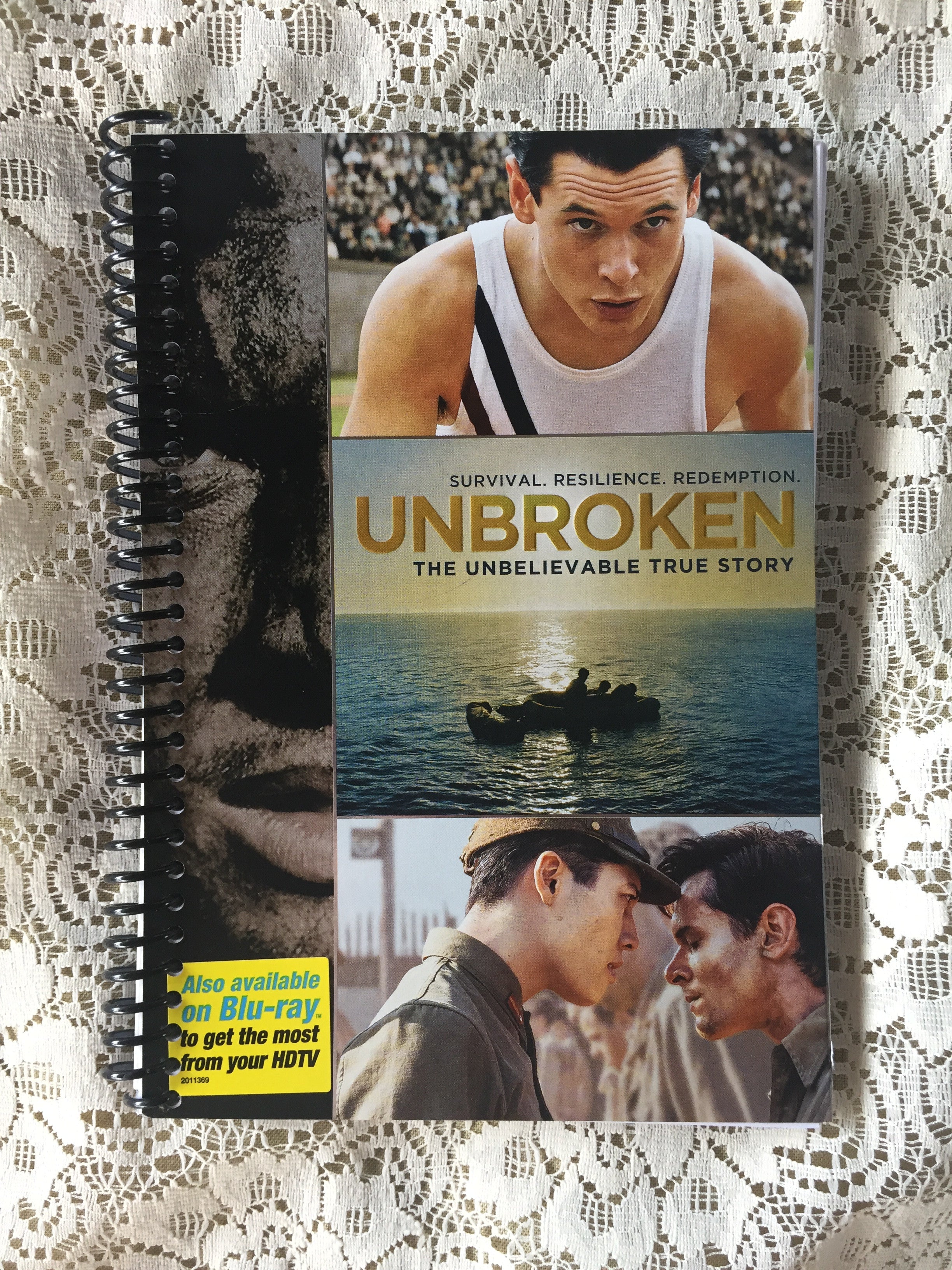 Unbroken Recycled Movie Cover Notebook